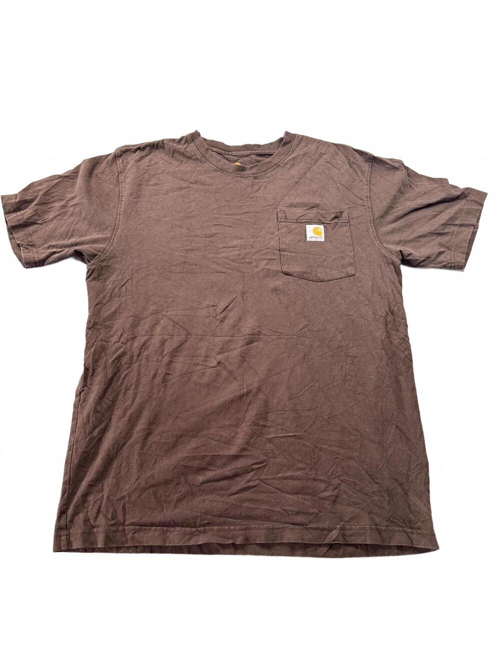 Carhartt Workwear Pocket T-Shirt Mens Medium Faded Brown Original Fit